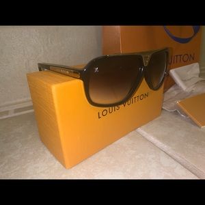 Louis Vuitton Black& Gold Sunglasses